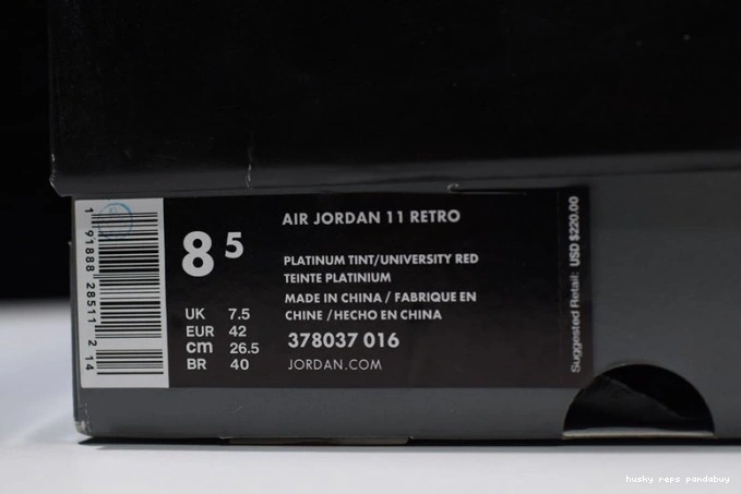 Cheap Husky Platinum Jordan Air Tint 11 378037-016 Retro 0812